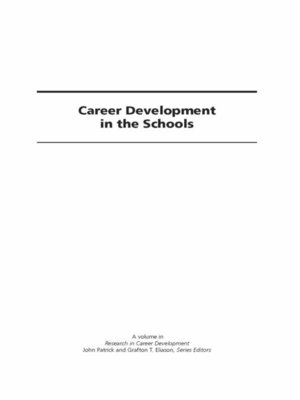 cover image of Career Development in the Schools